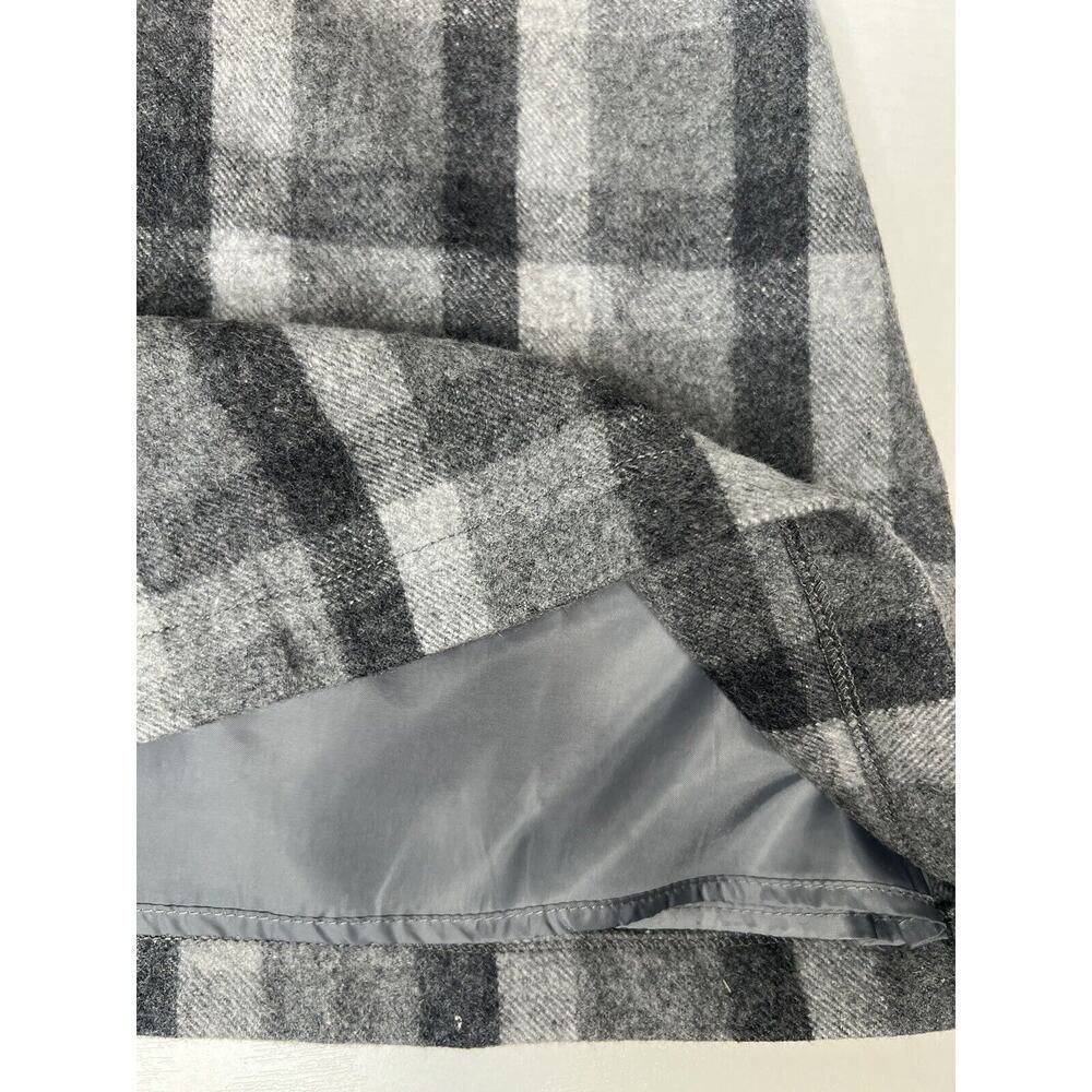 Girls Ido By Miniconf Plaid Wool Blend Dress Grey Plaid Bow 4T Short Sleeve NEW - Picture 6 of 6